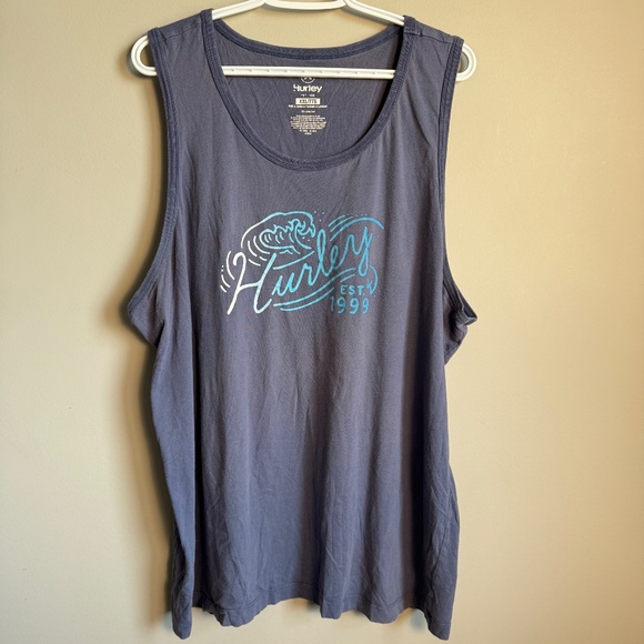 Hurley (LOT OF 2) Mens Muscle Tank Tops XXL Workout Gym Athletic Weightlifting - Picture 2 of 13